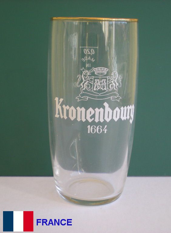 6 Verres à bière kronenbourg 25 cl